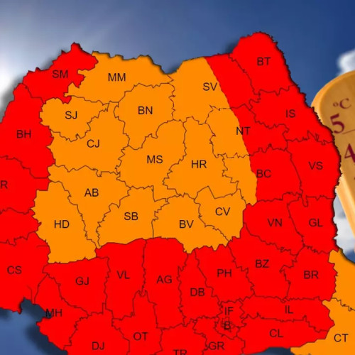 Cod roșu de caniculă prelungit în România: vârful de căldură așteptat săptămâna viitoare