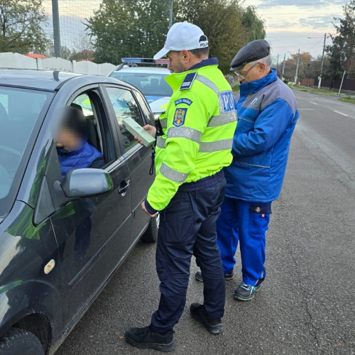 Acțiune a poliției din Insuratei pentru siguranța rutieră