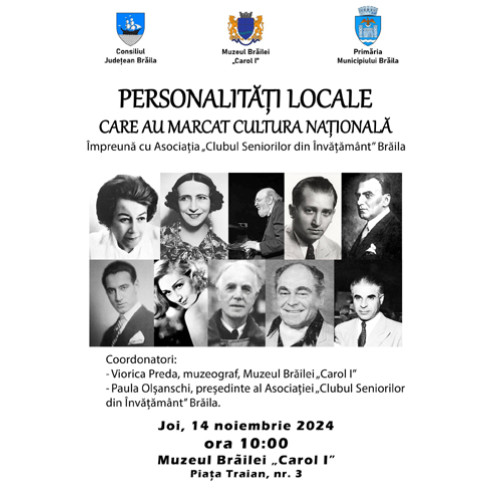 Eveniment cultural dedicat personalităților brailene la Muzeul Brăilei &quot;Carol I&quot;