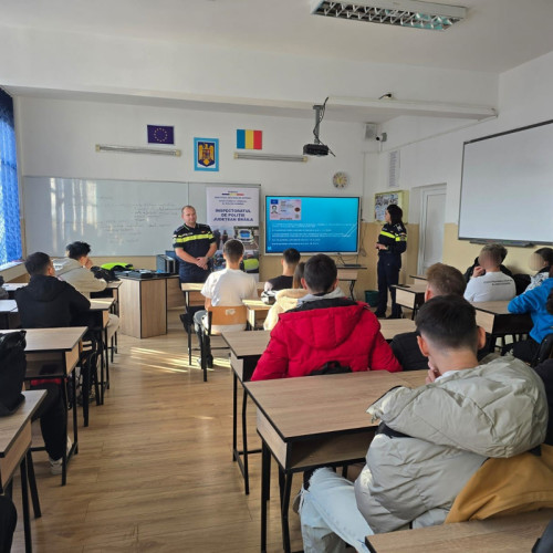 Activitate de educație rutieră la Liceul cu Program Sportiv din Brăila