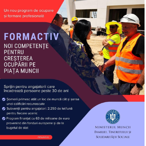 Guvernul sprijină angajatorii pentru formarea profesională a șomerilor