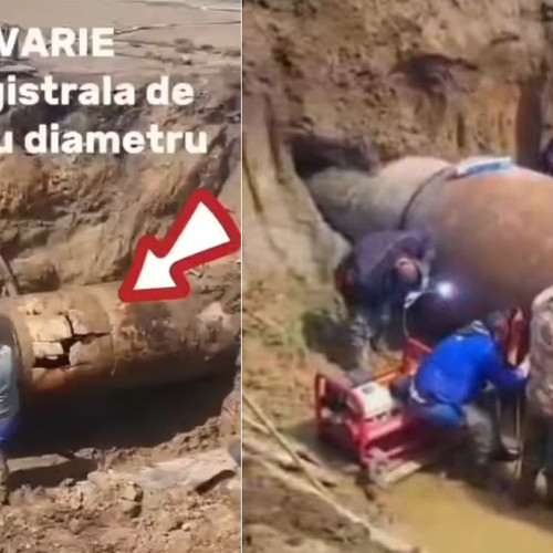 Avarie majoră la conducta de apă din Brăila