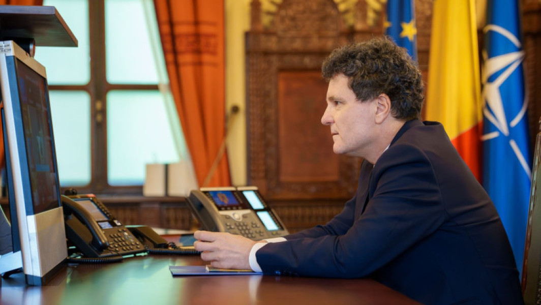 Nicușor Dan a participat la o ședință „foarte fructuoasă” convocată de Keir Starmer și Emmanuel Macron privind sprijinul pentru Ucraina