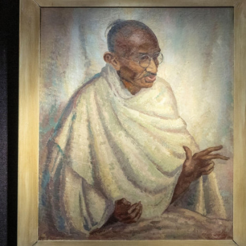 Portret rar al lui Mahatma Gandhi, adjudecat pentru peste 170.000 de euro la o licitație în Londra