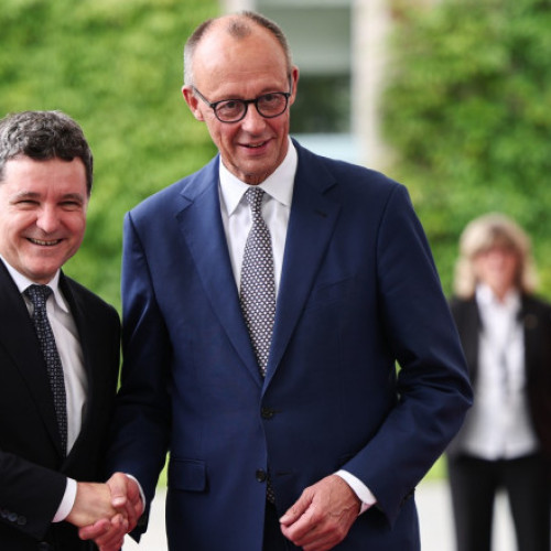 Video Nicuşor Dan, vizită oficială în Germania. Şeful statului s-a întâlnit la Berlin cu cancelarul Merz și președintele Steinmeier