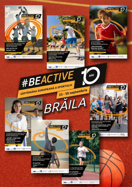 Brăila va participa la campania europeană #BeActive între 23 și 30 septembrie 2025
