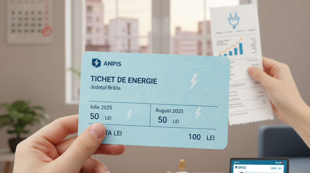 Primele tichete de energie emise pentru plata facturilor din 2025 în Brăila