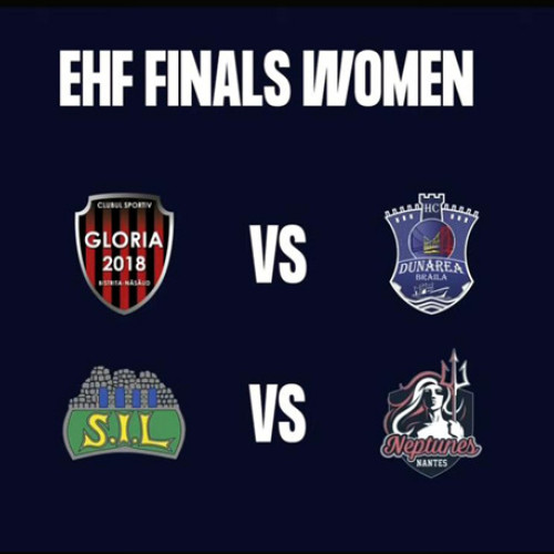 - Duel românesc în semifinalele EHF European League între Gloria Bistrița și HC Dunărea.