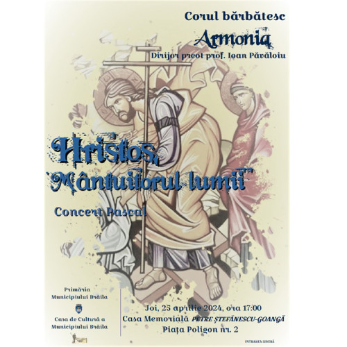 Concert pascal susținut de Corul Bărbătesc Armonia