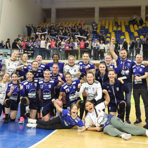 HC Dunărea a obținut a 16-a victorie din Liga Florilor în meciul cu Corona Brașov, scor 27-23!