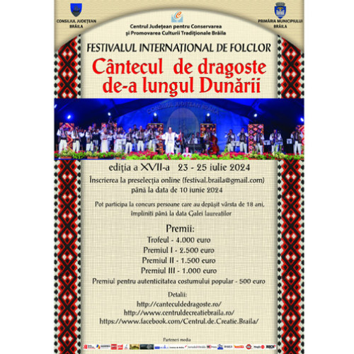 Festivalul Internațional de Folclor „Cântecul de dragoste de-a lungul Dunării” - un regal al muzicii, cu artiști din țară și străinătate